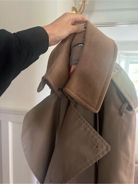 VINTAGE WOOL classic Christopher Hayes trench lined